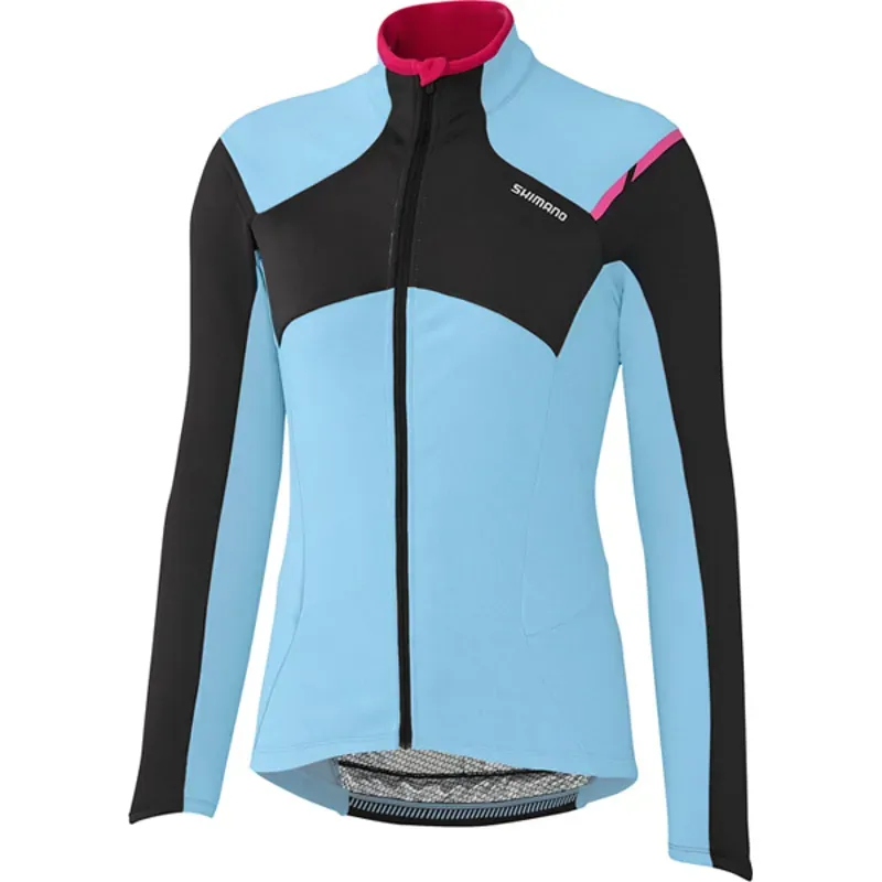 Shimano Womens Thermal Winter Jersey In Blue