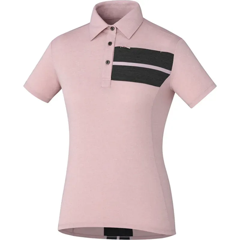 Shimano Womens Transit Polo Shirt In Pink