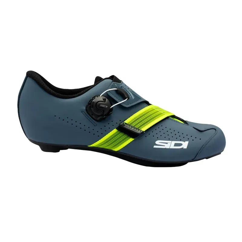 Sidi Prima Road Shoes - Matte Colours In Blue/Yellow