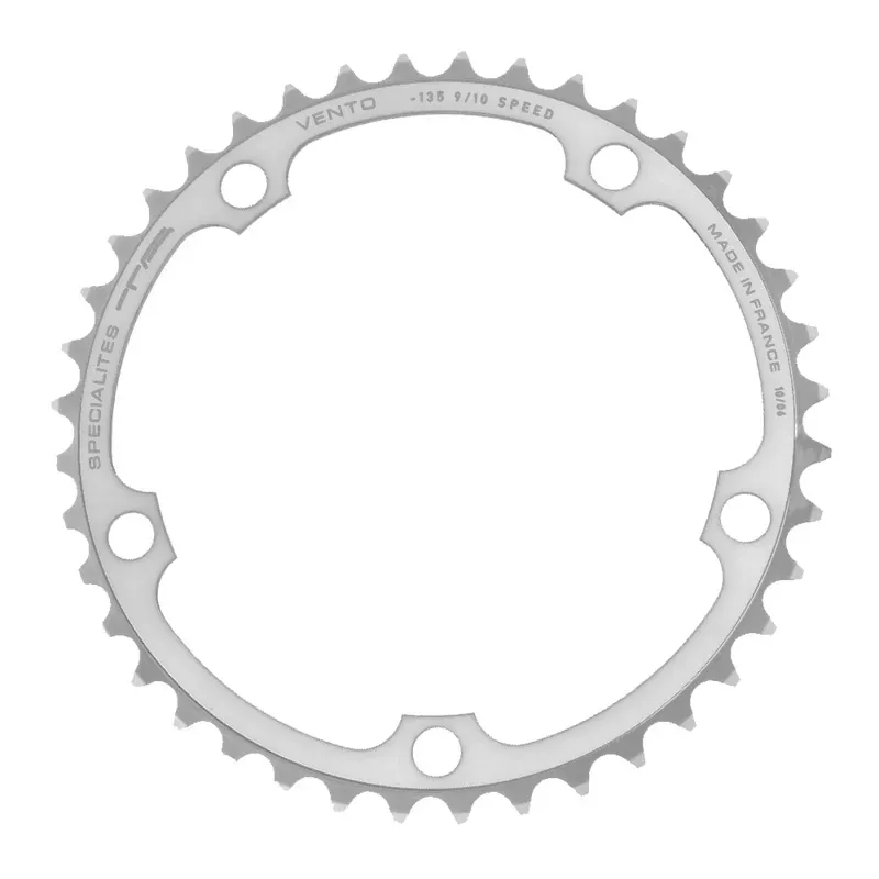 TA Vento 135-pcd 9/10-speed Campagnolo Chainring in Silver