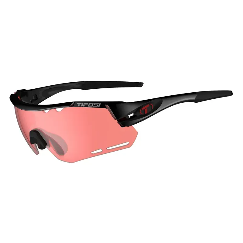 Tifosi Alliant Red Lens Sunglass in Black