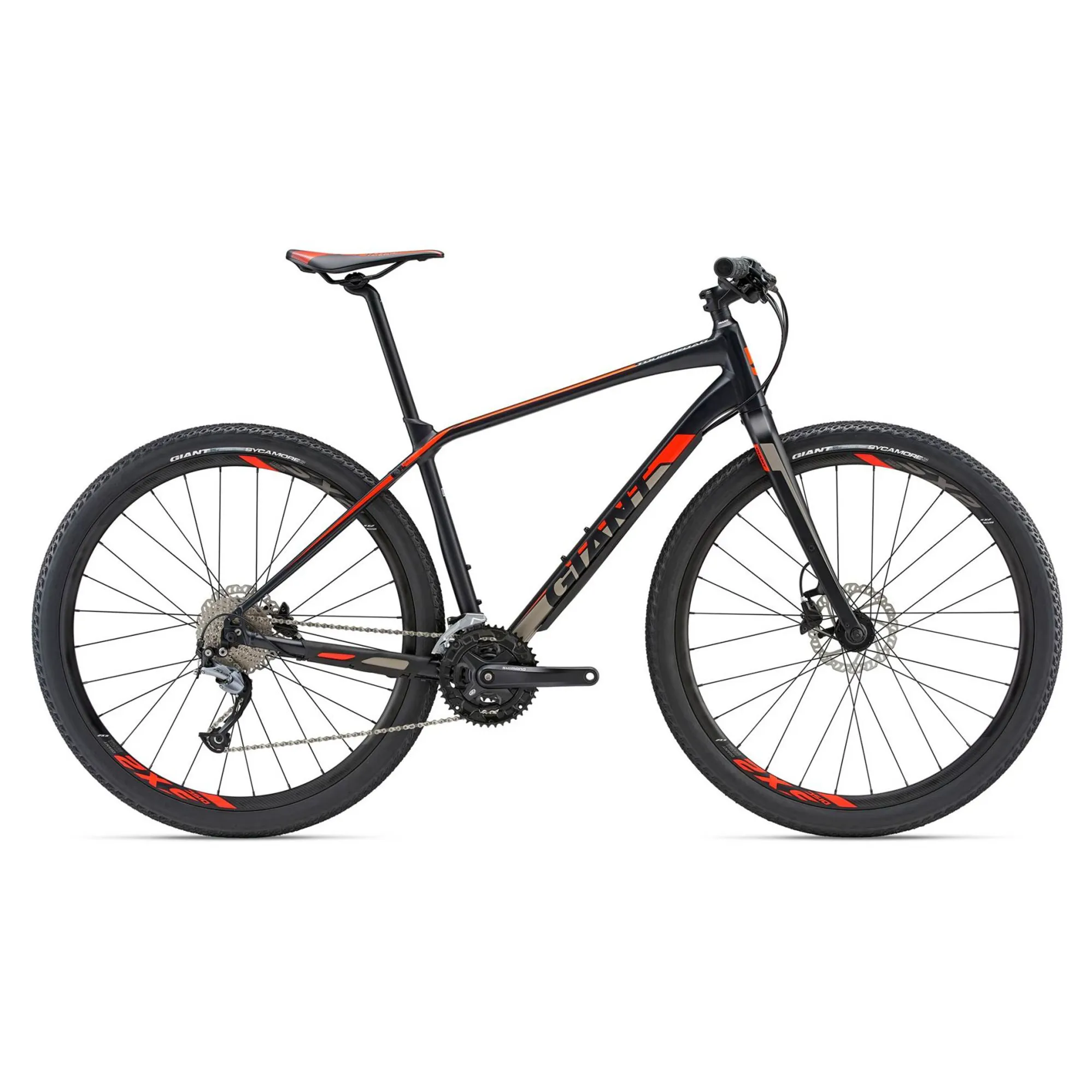 2018 Giant ToughRoad SLR S Hybrid Bike in Black