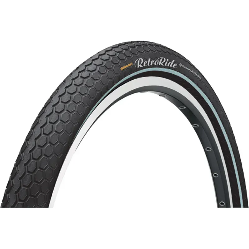 Continental Retro Ride Reflective 28x2.2 Tyre in Black