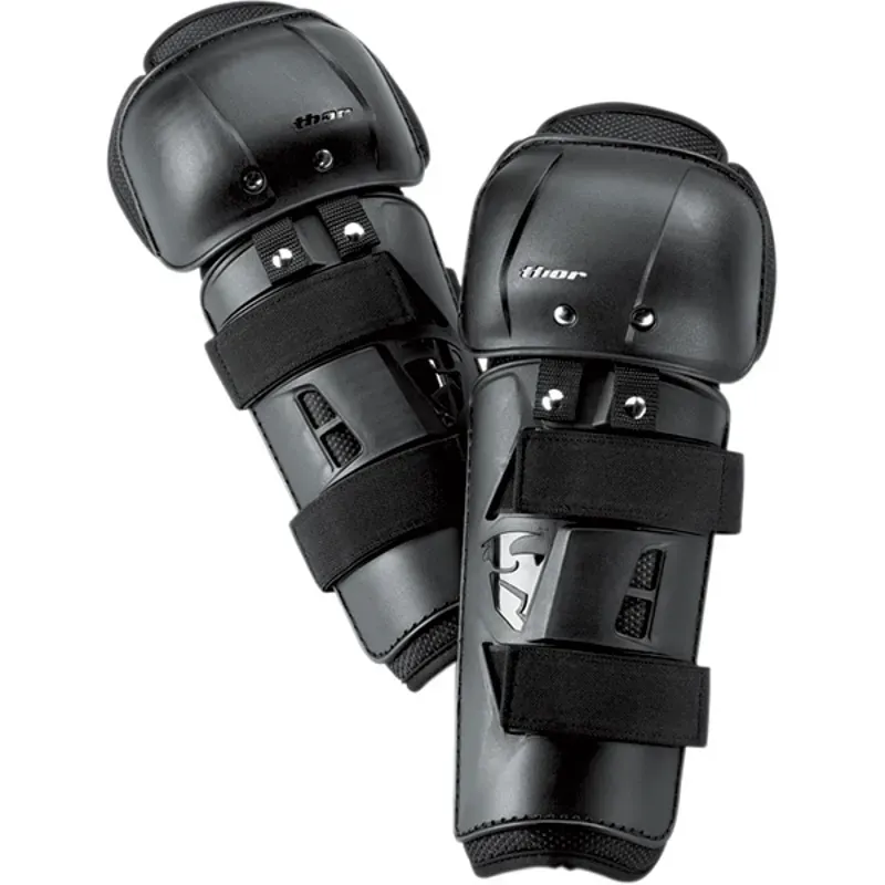Thor Sector Youth Knee Guards in Black