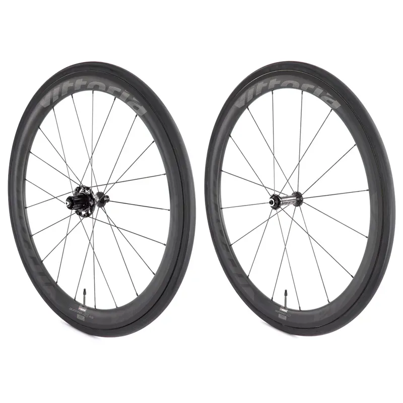 Vittoria Qurano 46 Carbon Clincher Wheelset in Black